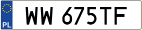 Truck License Plate